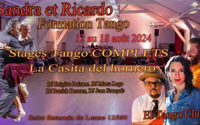L’été du tango du 12 au 18 aout 2024