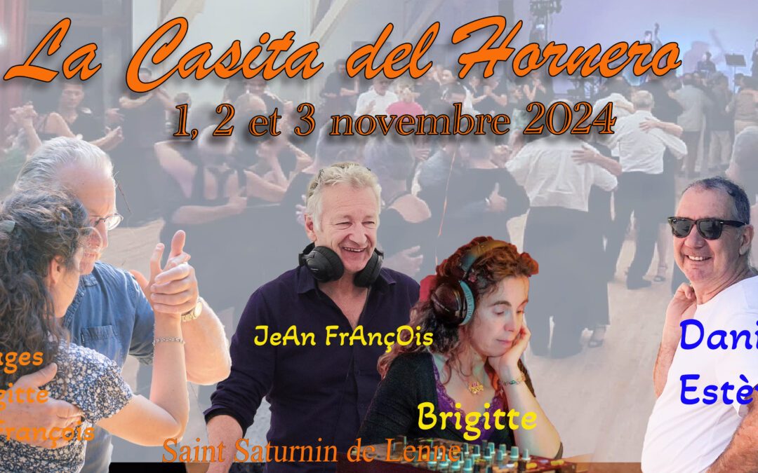 Stage et milonga des 1, 2 et 3 novembre 2024