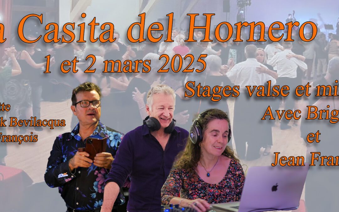 Stage et milonga des 1 et 2 mars 2025